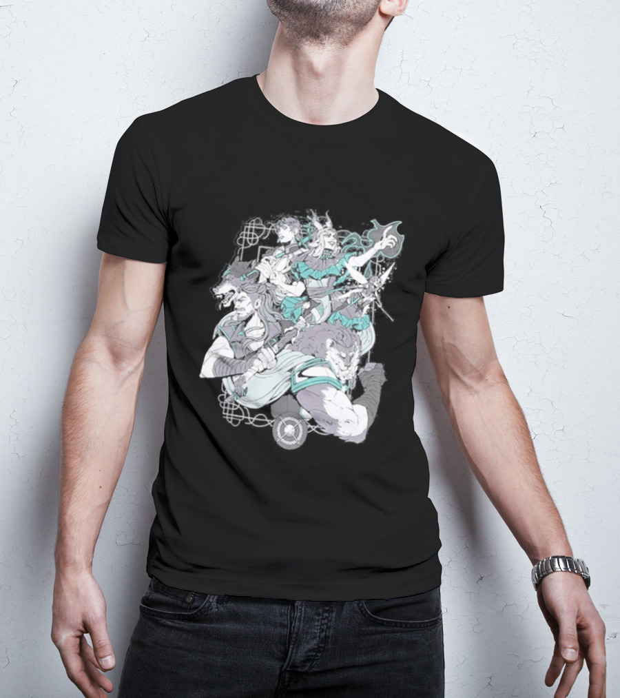 Critical Role Heroes Araman Soldiers Legendary Fantasy Characters T-Shirt