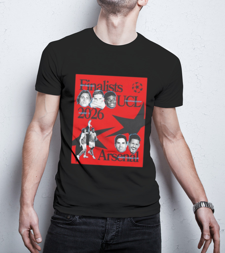 Finalists UCL 2026 Arsenal Champions League First Since 2006 Budapest T-Shirt
