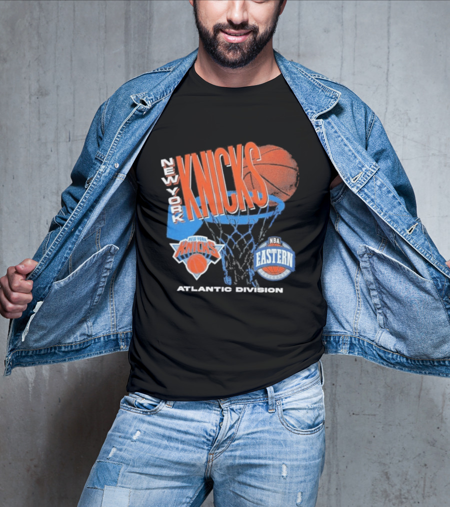 New York Knicks 90s Hardwood Classics Eastern Atlantic Division T-Shirt