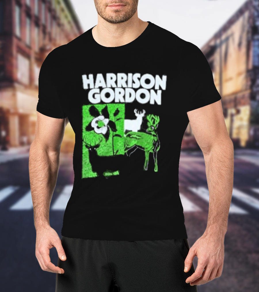 Harrison Gordon Tour Nature Wildlife Deer Flower T-Shirt