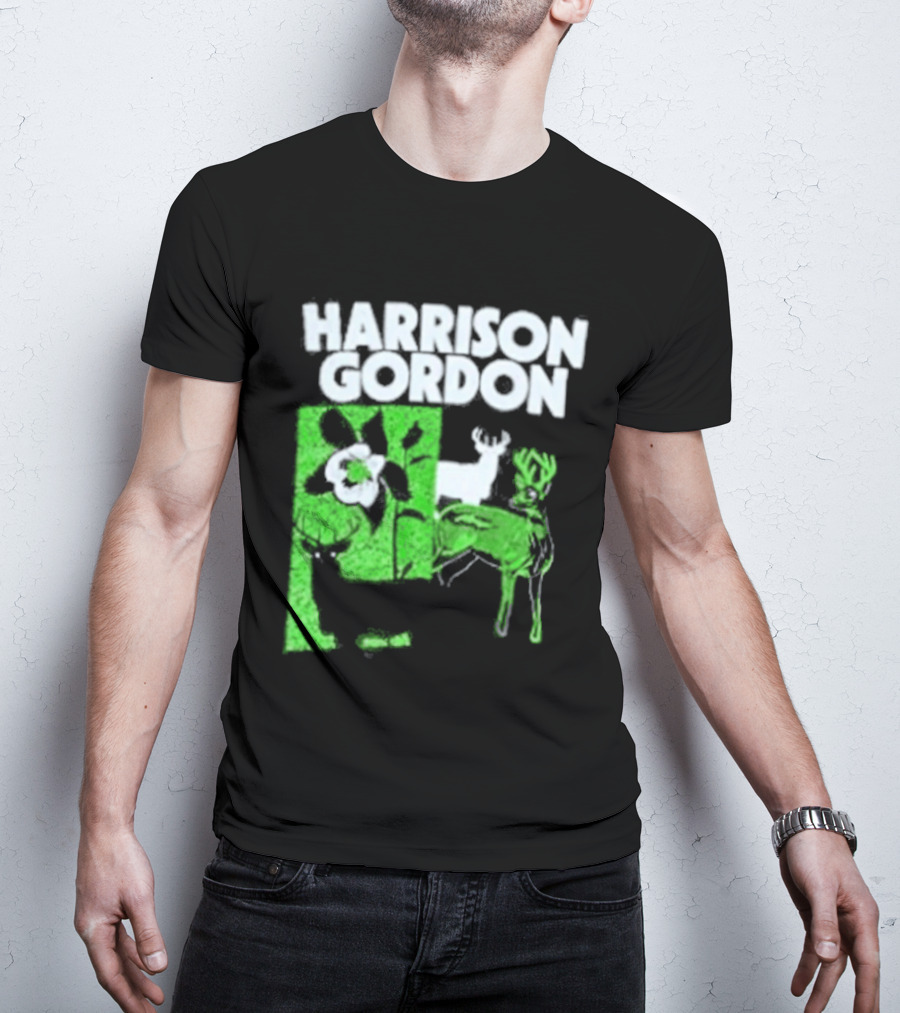 Harrison Gordon Tour Nature Wildlife Deer Flower T-Shirt