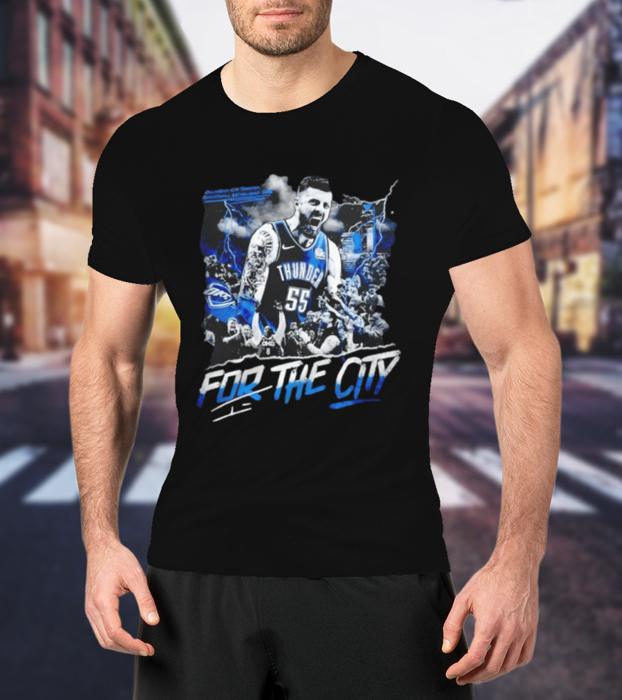 Oklahoma City Thunder Isaiah Hartenstein 55 For The City T-Shirt