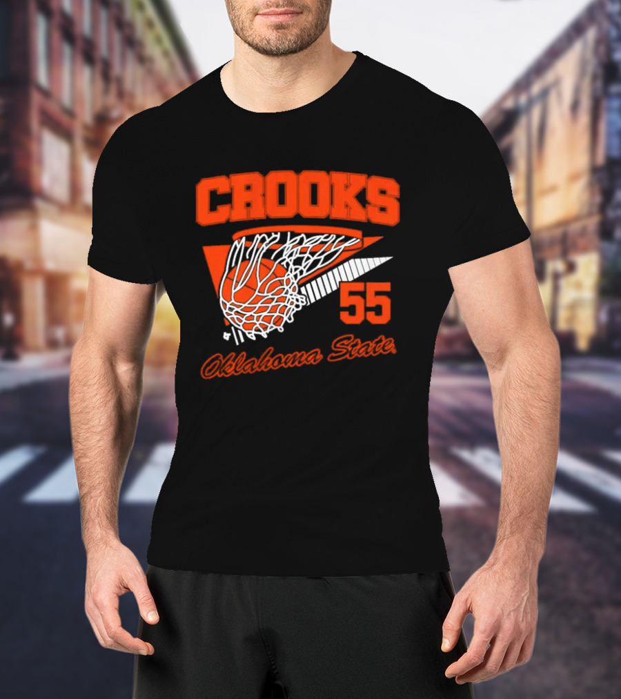 Crooks 55 Oklahoma State Basketball Swish T-Shirt