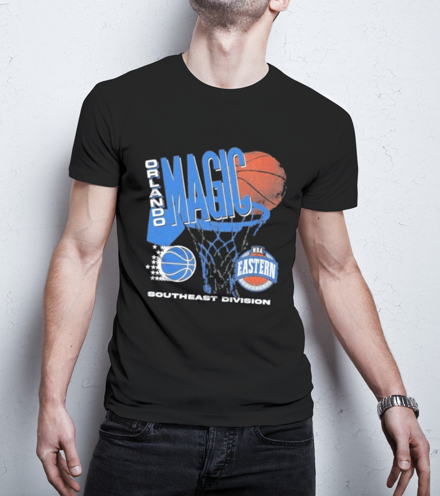 Orlando Magic 90s Hardwood Classics Southeast Division NBA Eastern Conference Basketball T-Shirt