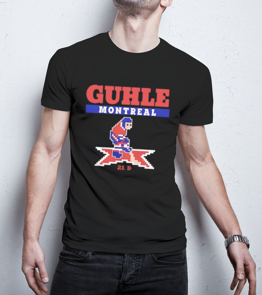 Guhle Montreal Canadiens Pixel Art 21 D Hockey T-Shirt