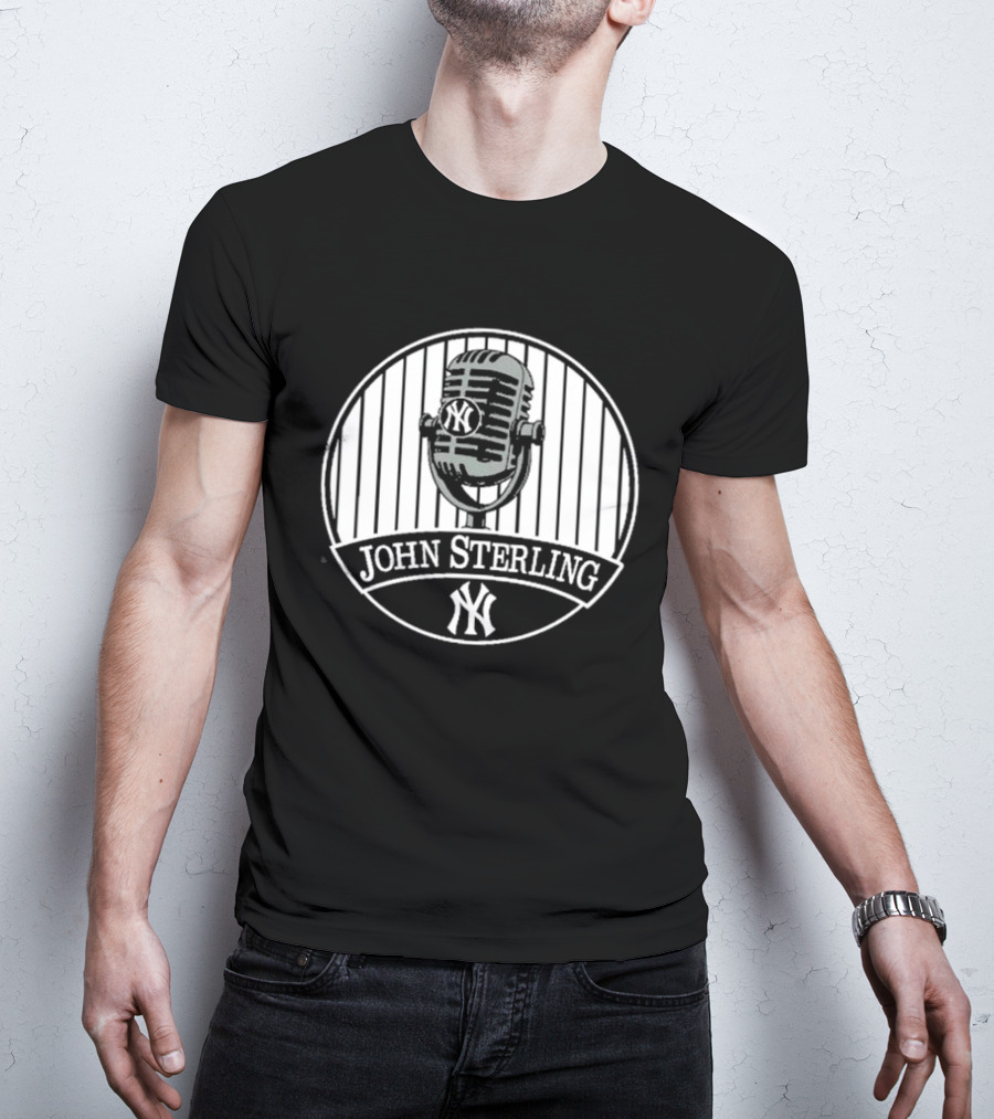 John Sterling Microphone New York Yankees Remembrance T-Shirt