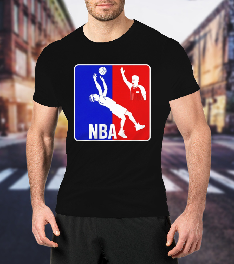 NBA 2026 SGA Flopping Moment OKC Thunder With Referee T-Shirt
