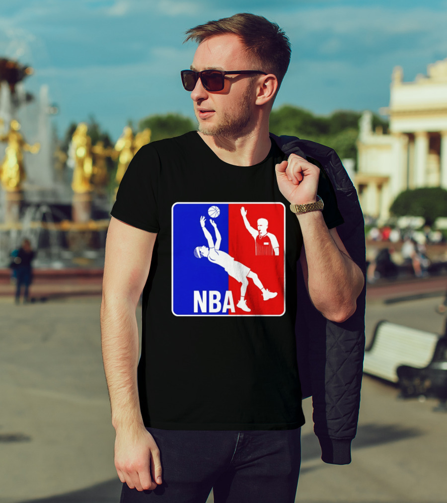 NBA 2026 SGA Flopping Moment OKC Thunder With Referee T-Shirt