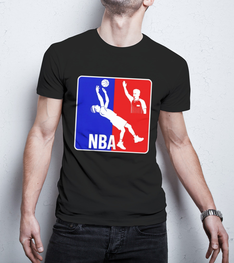 NBA 2026 SGA Flopping Moment OKC Thunder With Referee T-Shirt