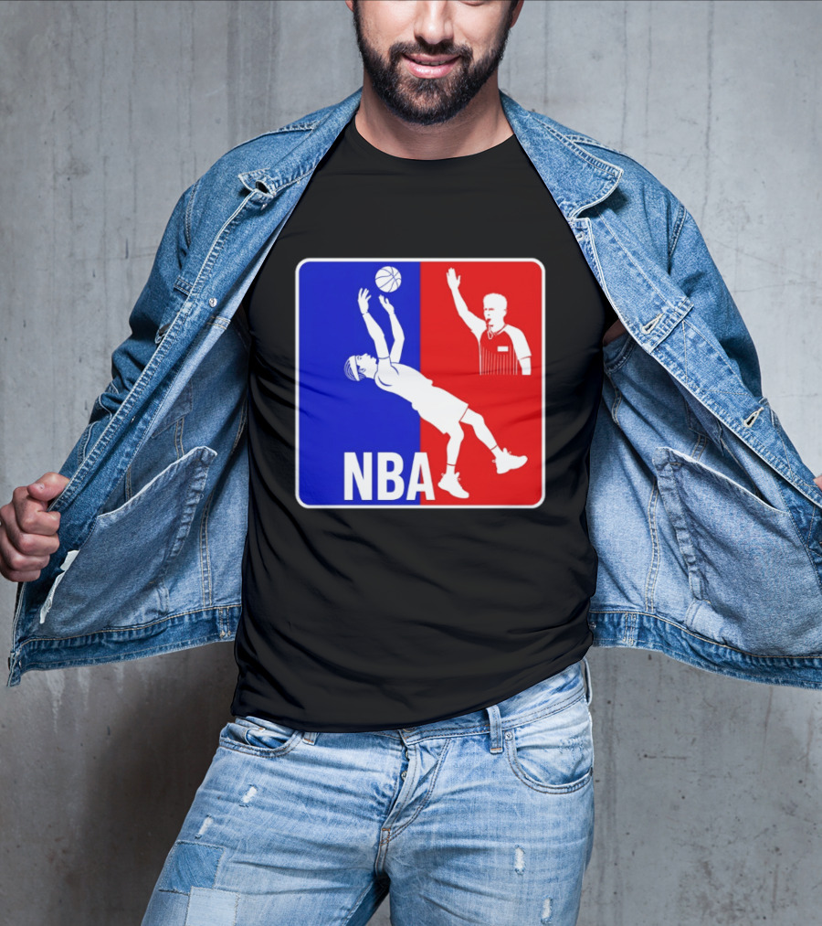 NBA 2026 SGA Flopping Moment OKC Thunder With Referee T-Shirt