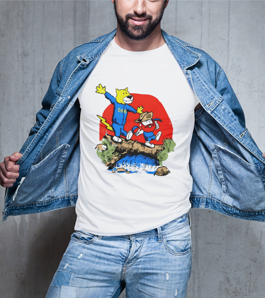Buffalo Bills Football Cartoon Characters With DNR Sports T-Shirt