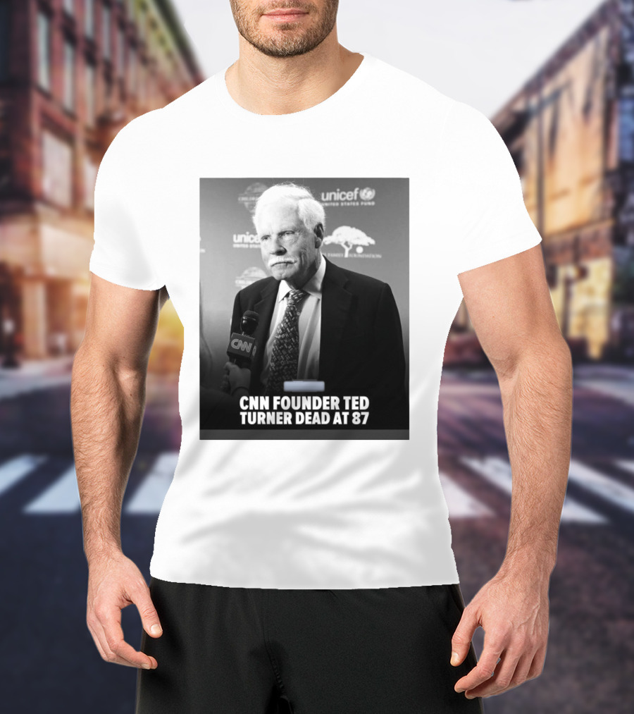 CNN Founder Ted Turner Dead At 87 UNICEF Interview T-Shirt