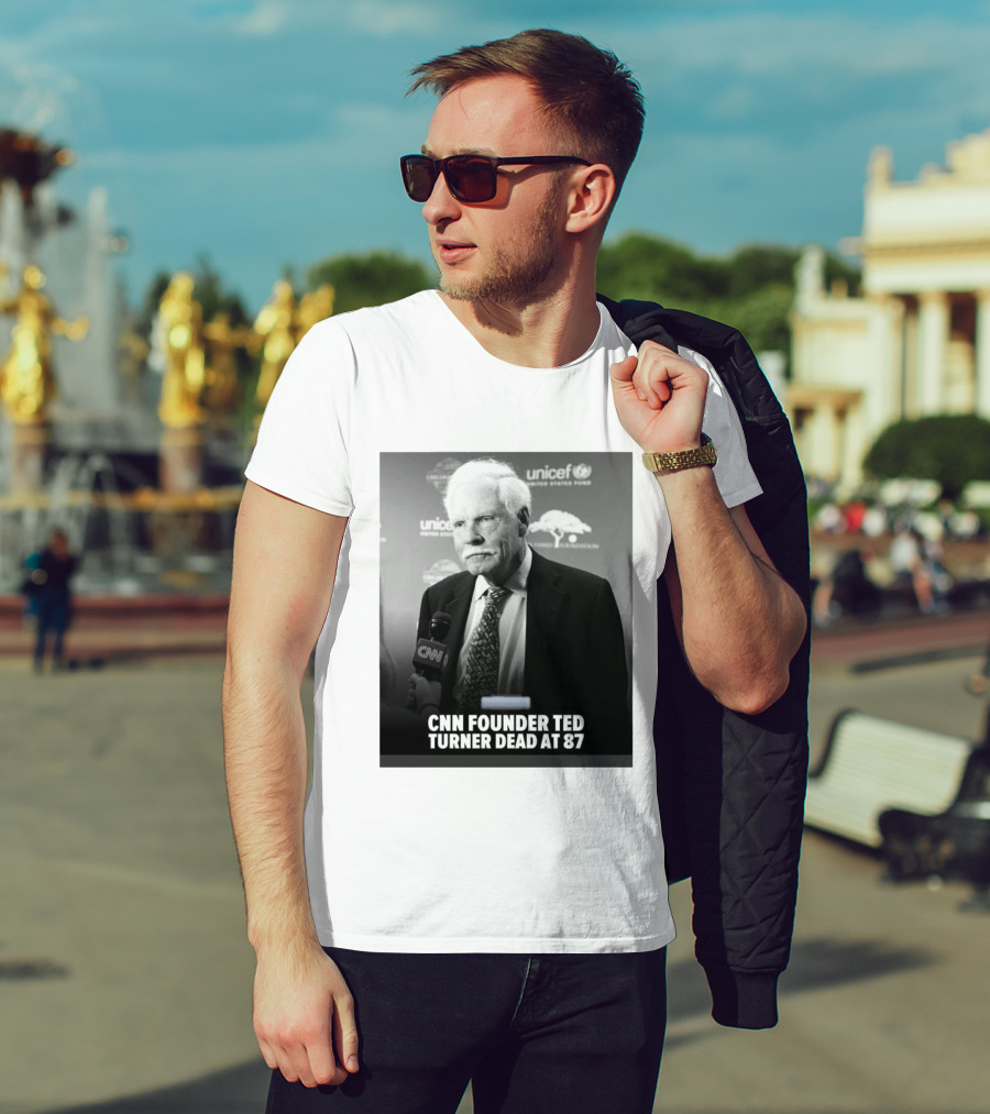 CNN Founder Ted Turner Dead At 87 UNICEF Interview T-Shirt