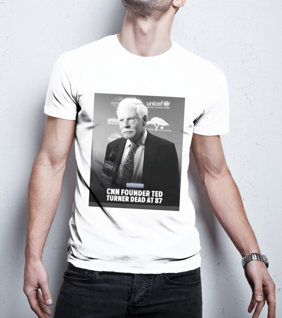 CNN Founder Ted Turner Dead At 87 UNICEF Interview T-Shirt