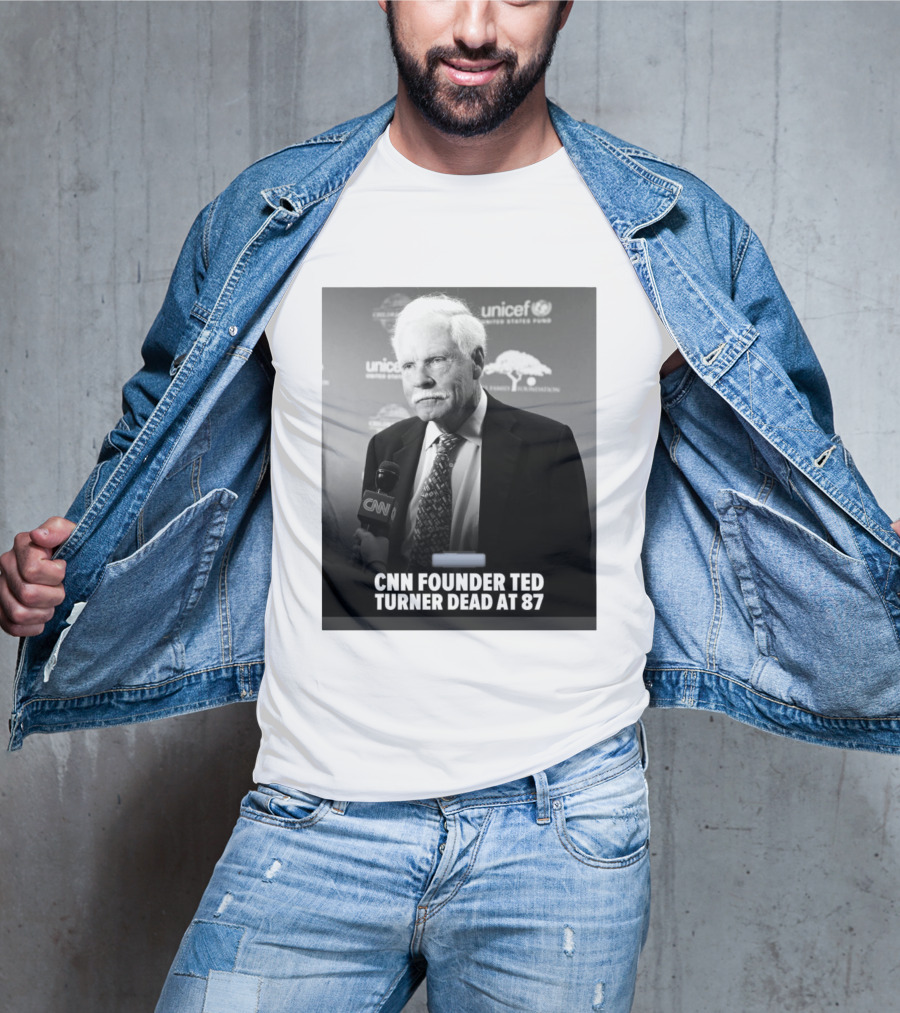 CNN Founder Ted Turner Dead At 87 UNICEF Interview T-Shirt