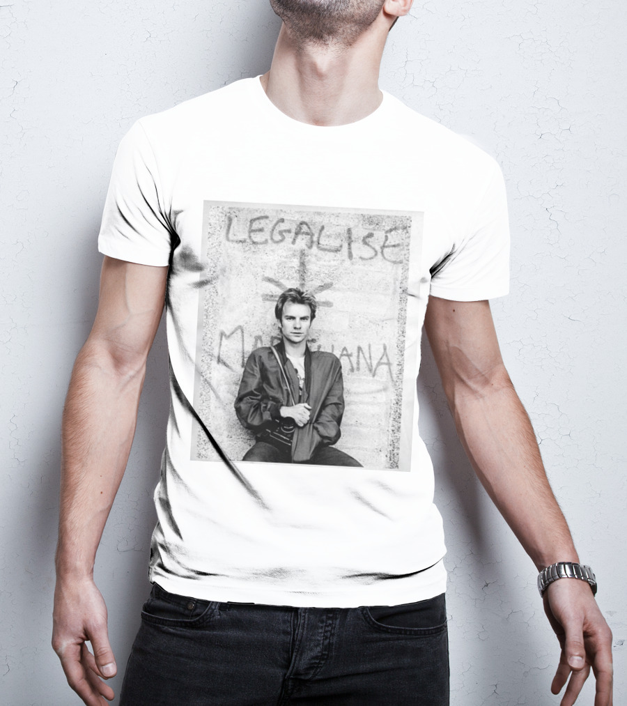 Sting 1980 Tour The Police Ireland Stone Wall T-Shirt