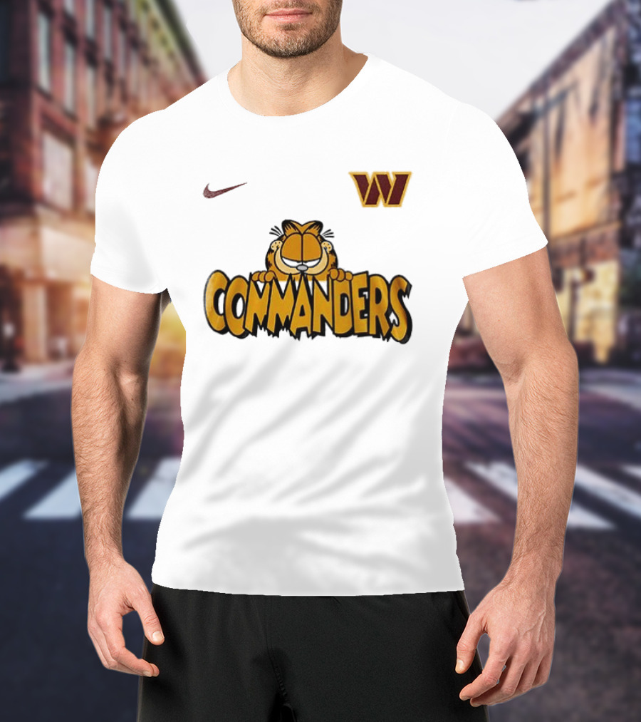 Nike Washington Commanders Garfield Collaboration Football Fan Collection T-Shirt