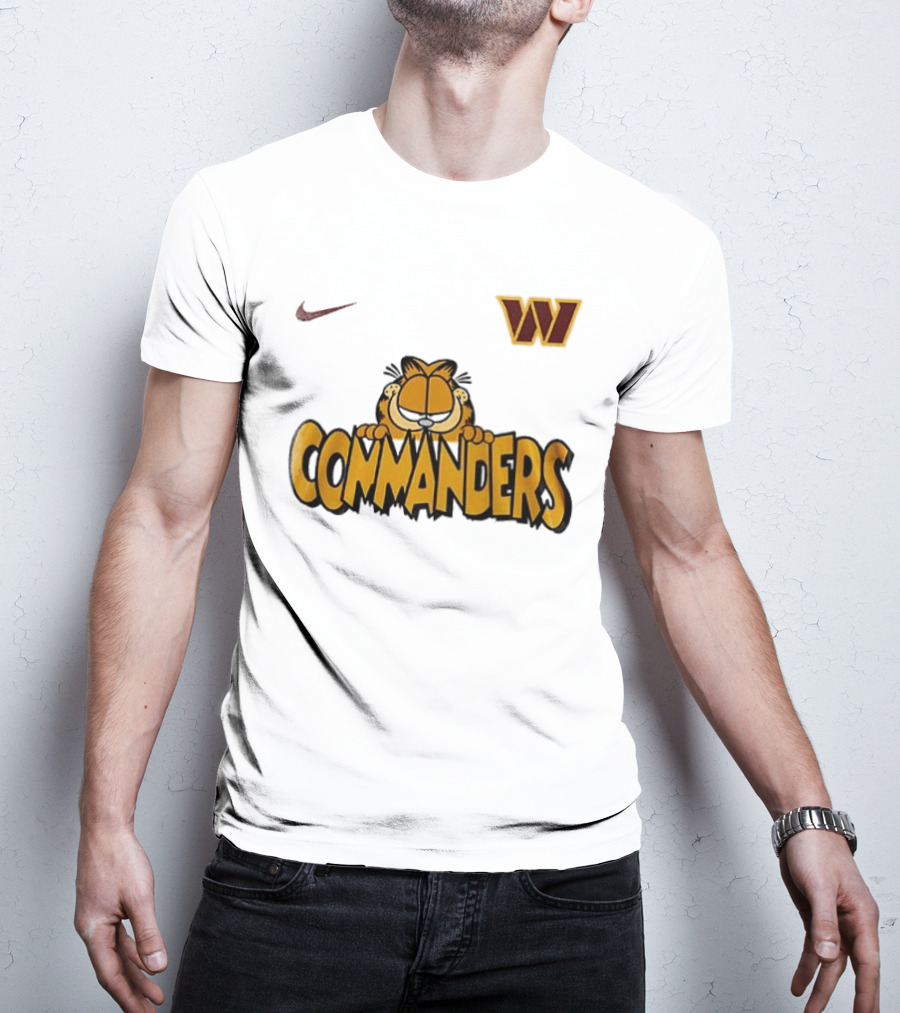 Nike Washington Commanders Garfield Collaboration Football Fan Collection T-Shirt
