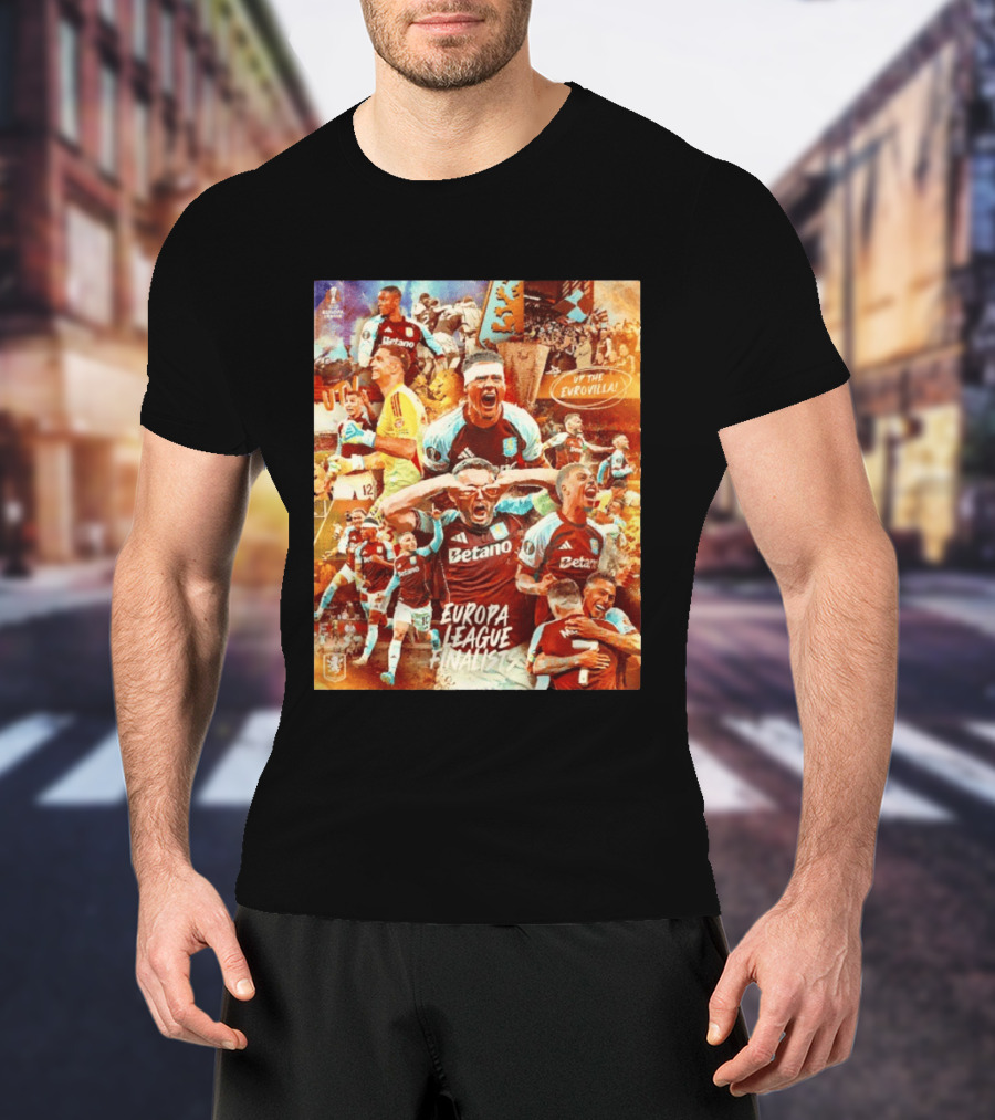 Aston Villa FC Europa League UTV Eurovilla Celebration T-Shirt