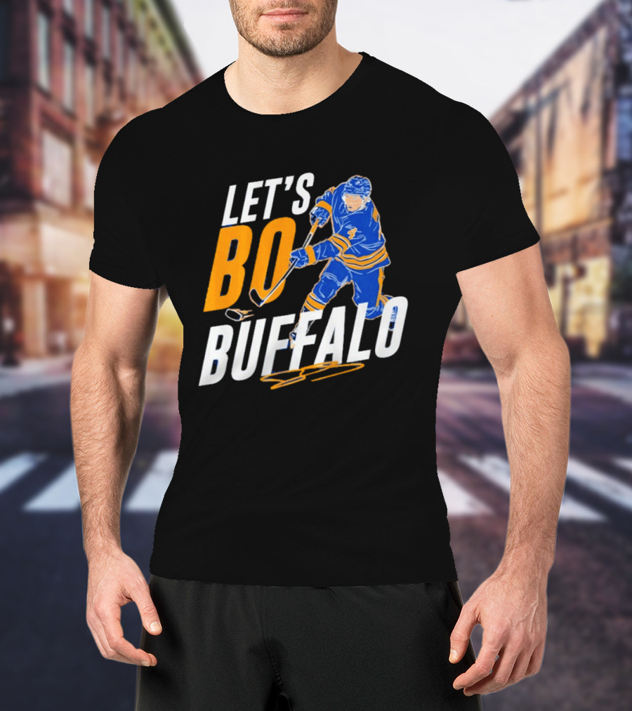 Let's Bo Buffalo Hockey Bowen Byram Buffalo Sabres T-Shirt