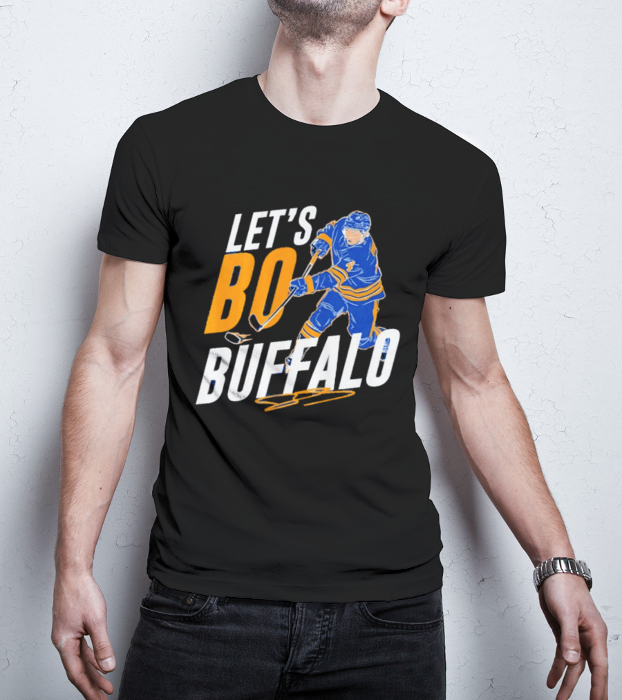 Let's Bo Buffalo Hockey Bowen Byram Buffalo Sabres T-Shirt