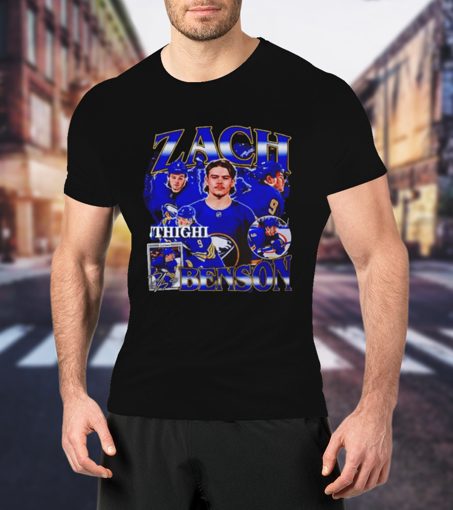 Buffalo Sabres Zach Benson Thighi Hockey T-Shirt
