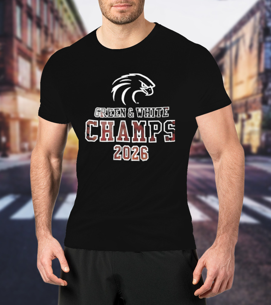 Philadelphia Eagles Green White Champs 2026 T-Shirt