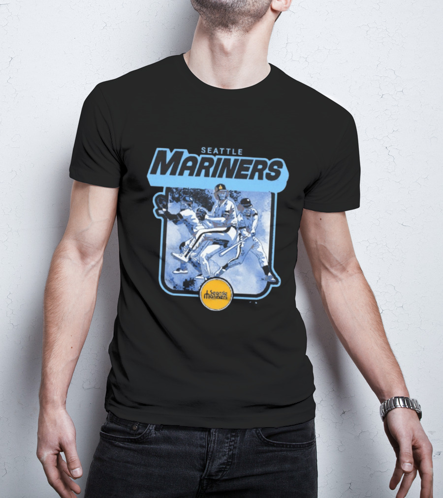 Seattle Mariners Retro Cooperstown Collection Baseball Team Players T-Shirt