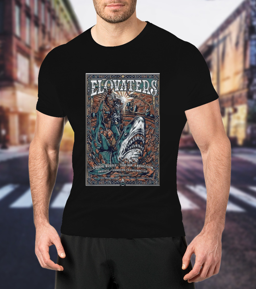 The Elovaters Red Rocks Amphitheatre 5 17 2026 Collie Buddz The Hip Abduction Protoje Donavon Frankenreiter T-Shirt