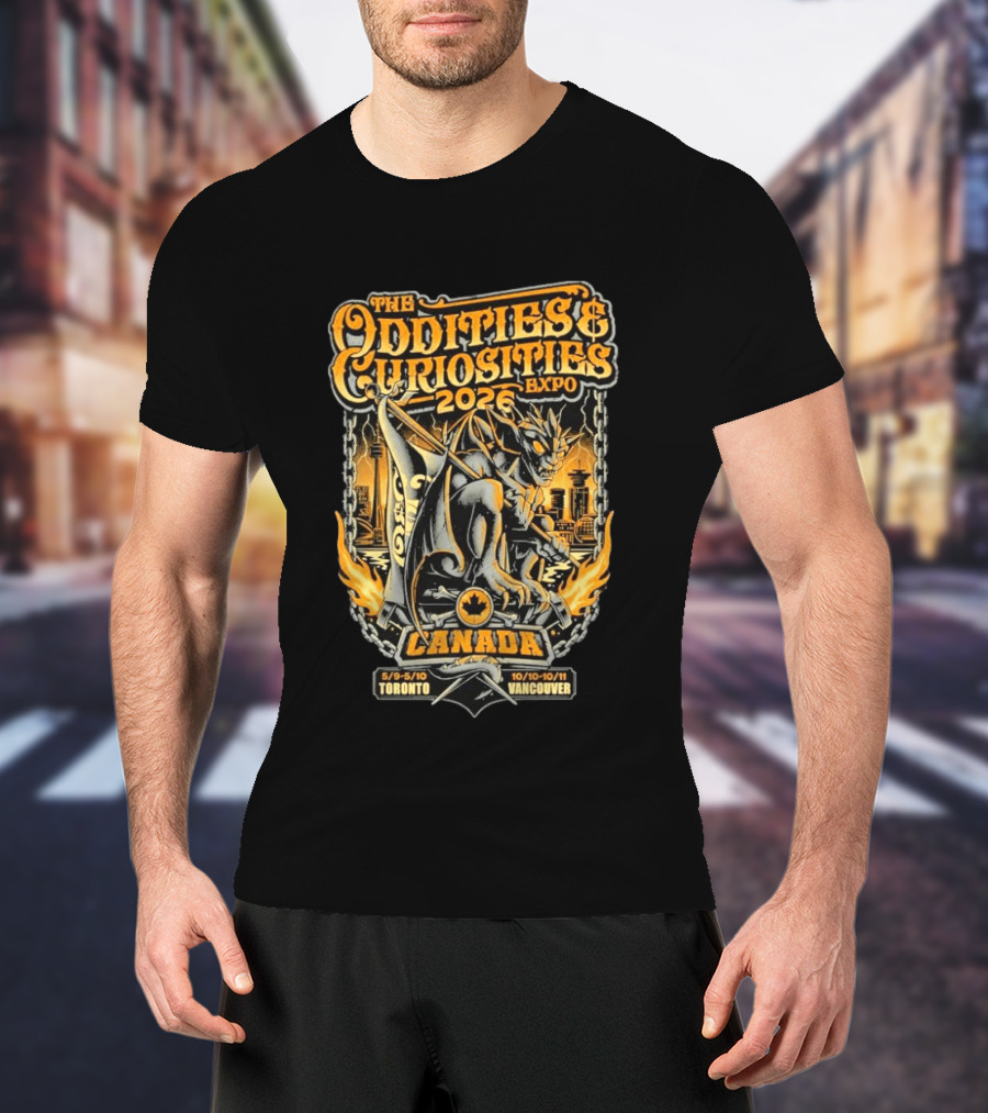 The Oddities & Curiosities Expo 2026 Canada Toronto Vancouver Gargoyle T-Shirt