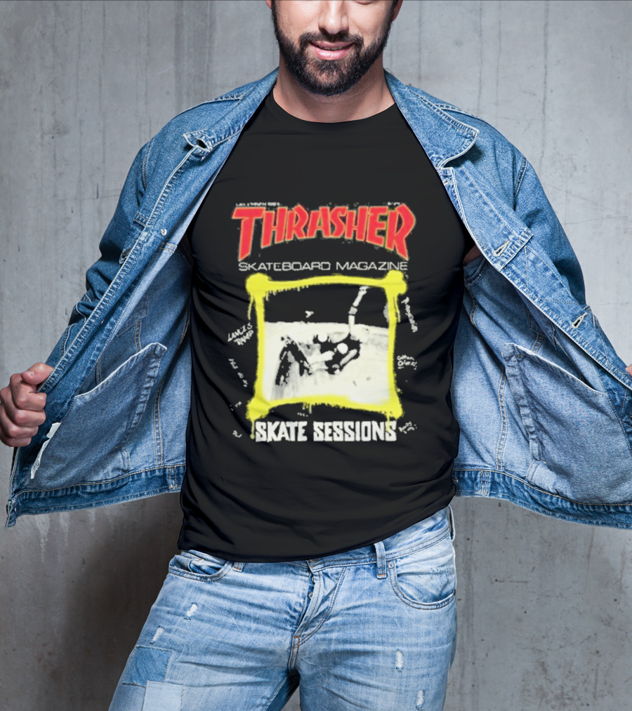 Thrasher Skateboard Magazine December 1983 Skate Sessions T-Shirt