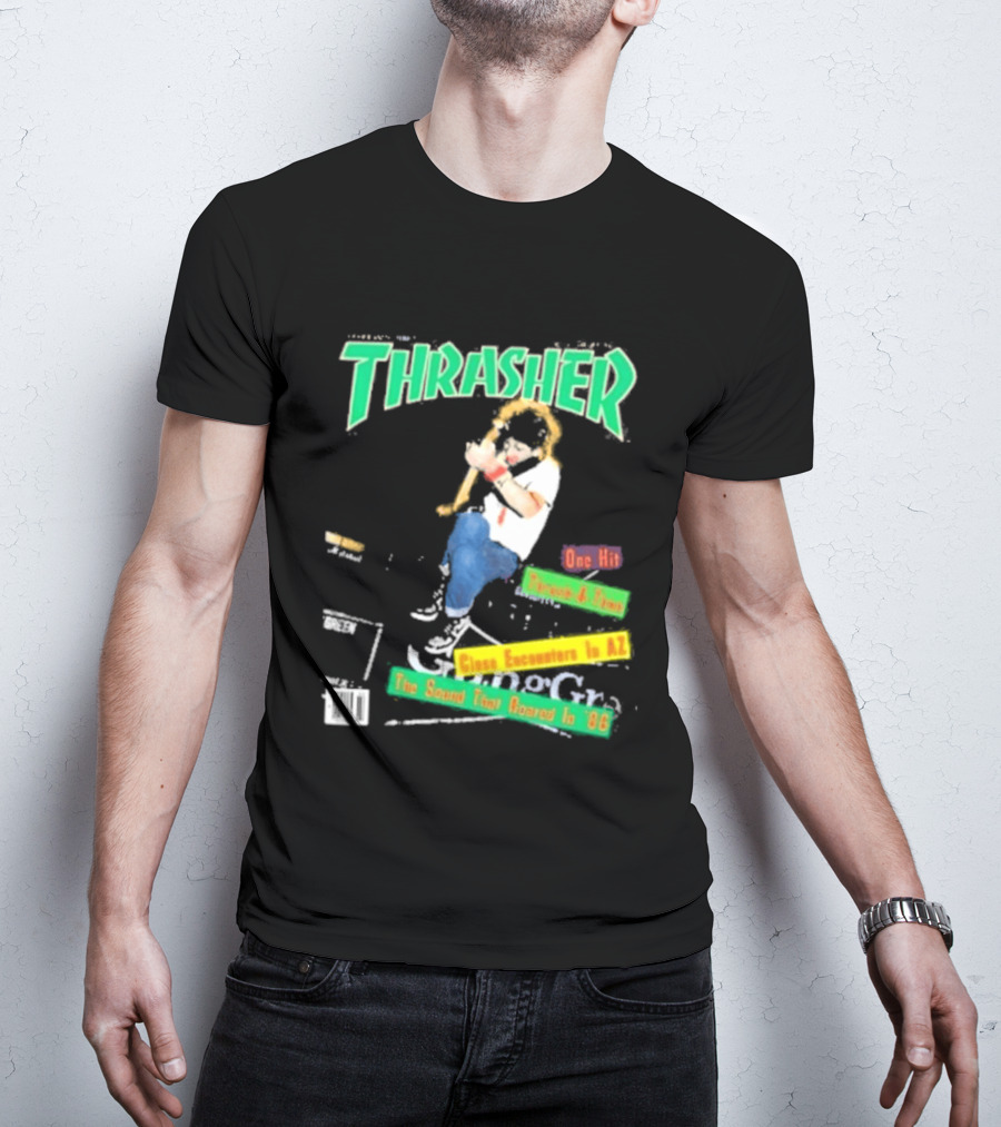 Thrasher Magazine February 1987 Pushead J Sam Somewhere In AZ The Sound You Heard In 86 T-Shirt