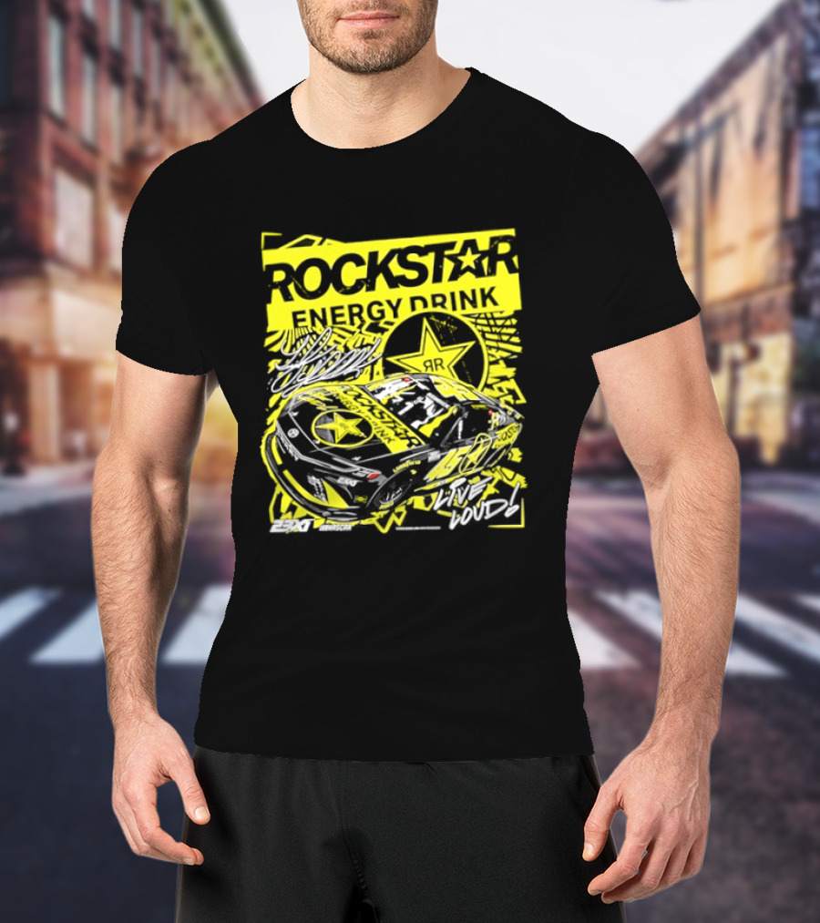 Tyler Reddick 23XI Racing Rockstar Energy Drink Car T-Shirt