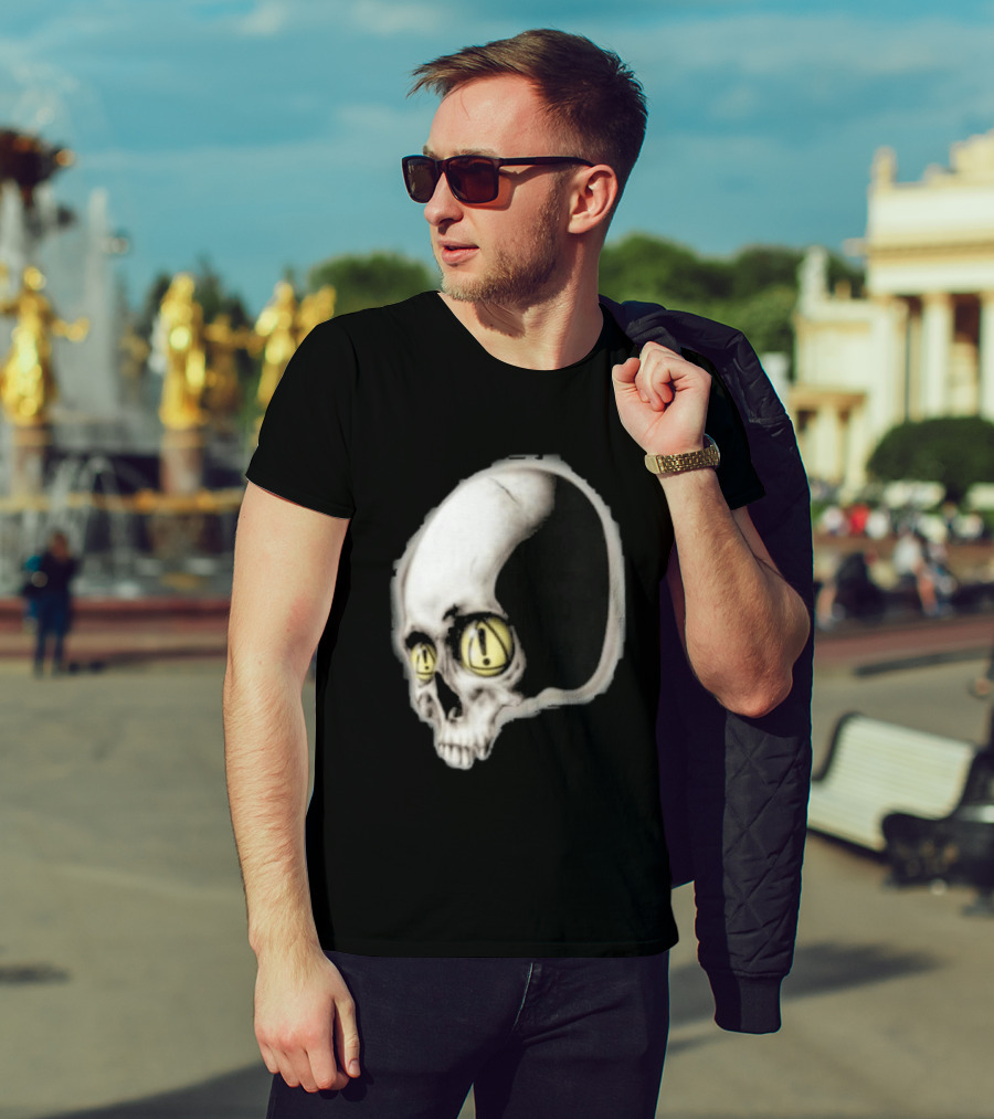 Yeat Dangerous Summer Skull Graphic With Distorted 3D Effect T-Shirt