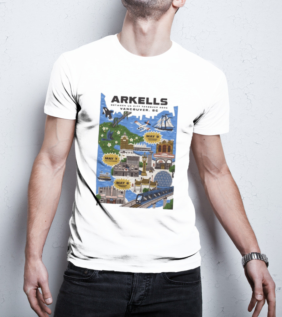 Arkells May 7 2026 The Penthouse Vancouver Concert T-Shirt