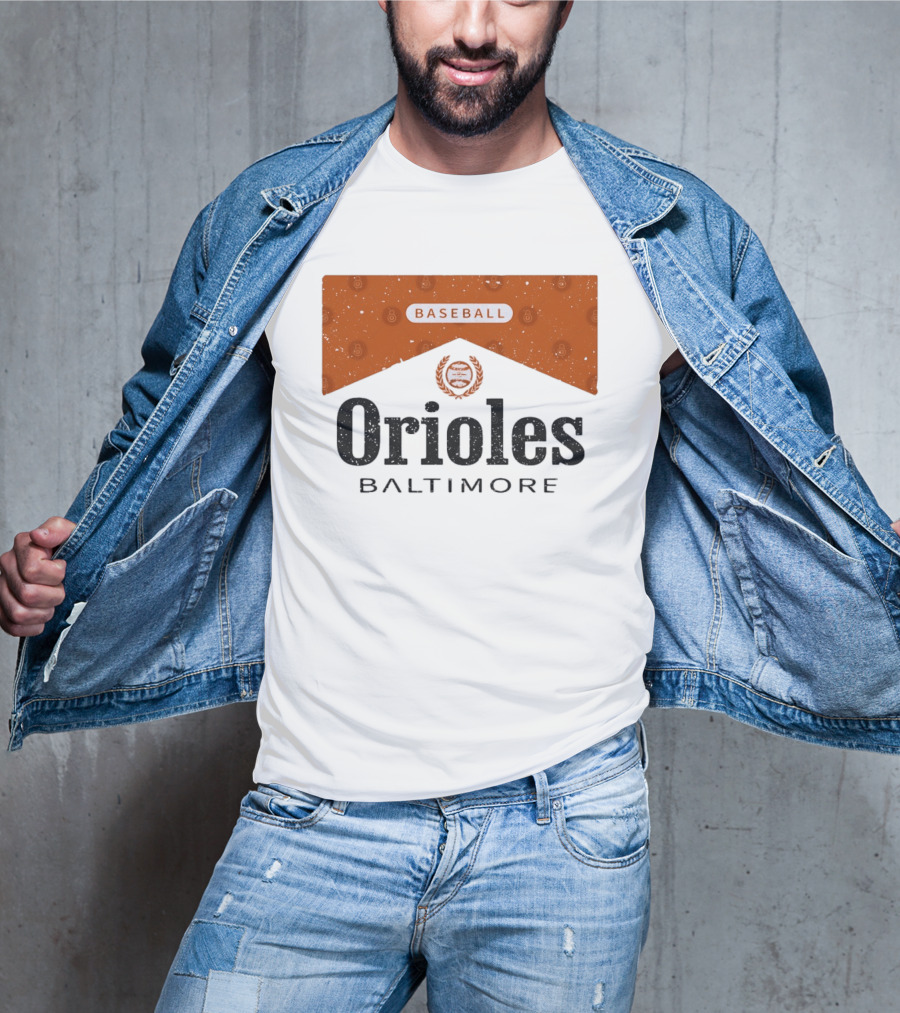 Baltimore Orioles Baseball Marlboro Collaboration T-Shirt