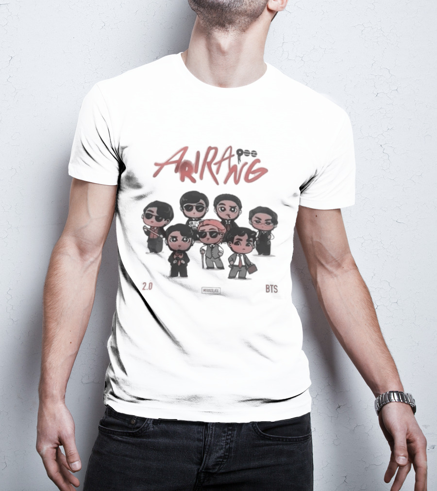 BTS Arirang Chibi 2.0 Collectible Band Figures T-Shirt