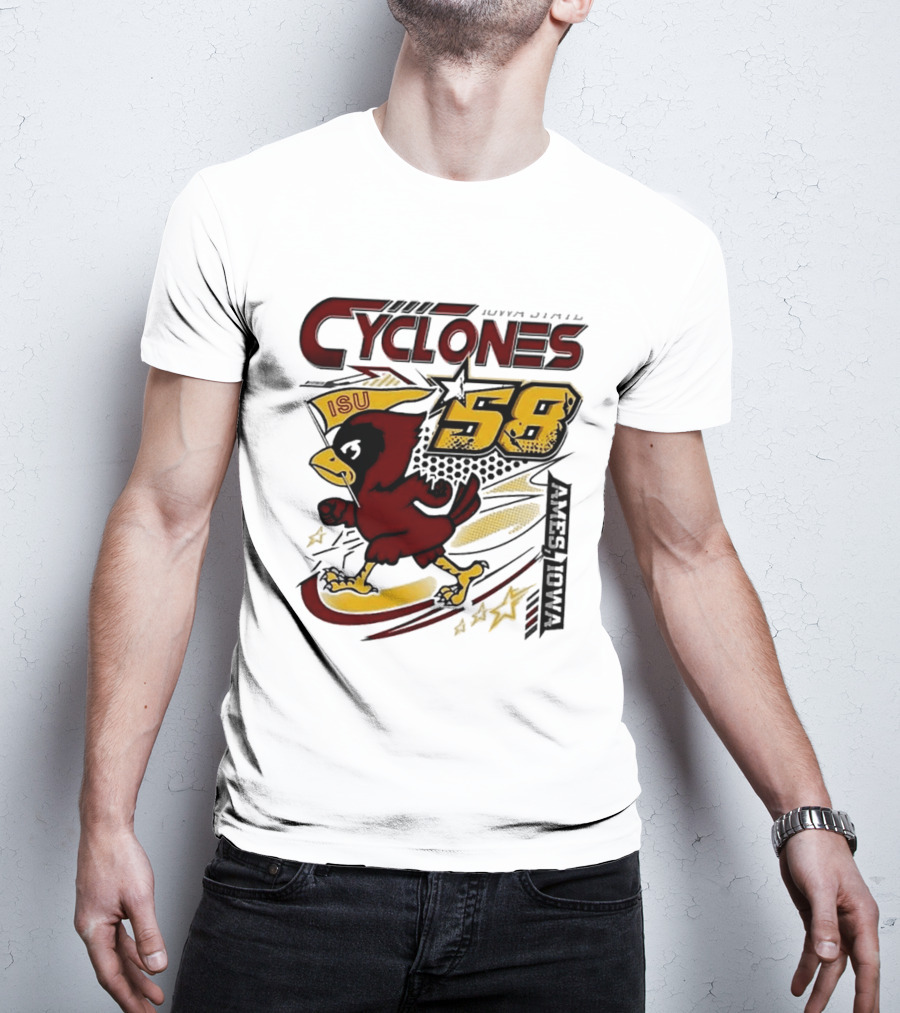 Cyclones ISU Racing Cy 58 Comfort Colors 90s T-Shirt