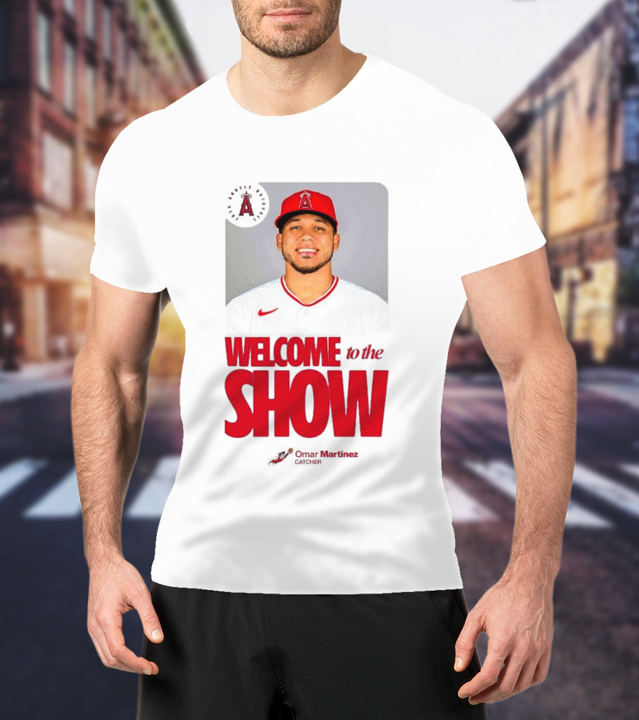 Los Angeles Angels Juan Lagares Welcome To The Show MLB Baseball T-Shirt