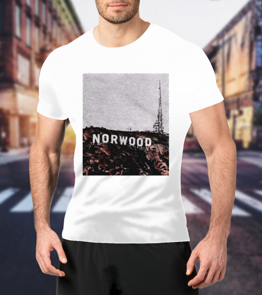 Norwood Hills Sign Parody Hollywood Hills T-Shirt