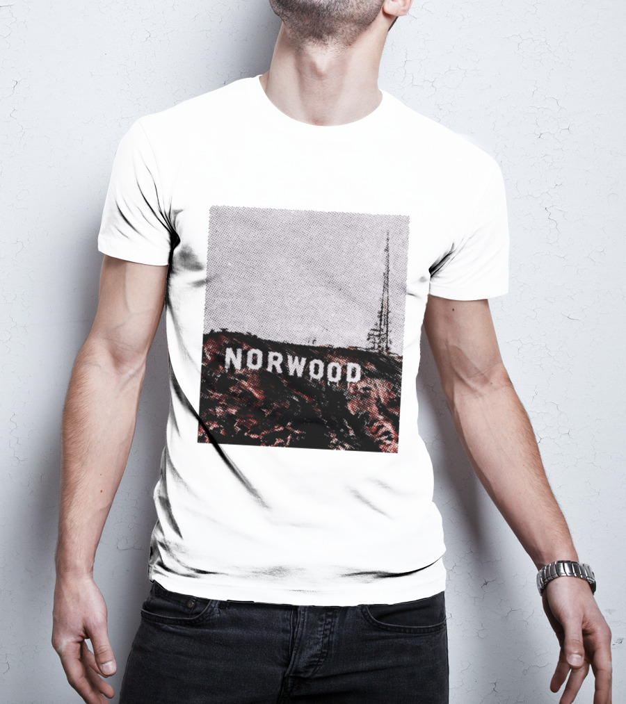 Norwood Hills Sign Parody Hollywood Hills T-Shirt