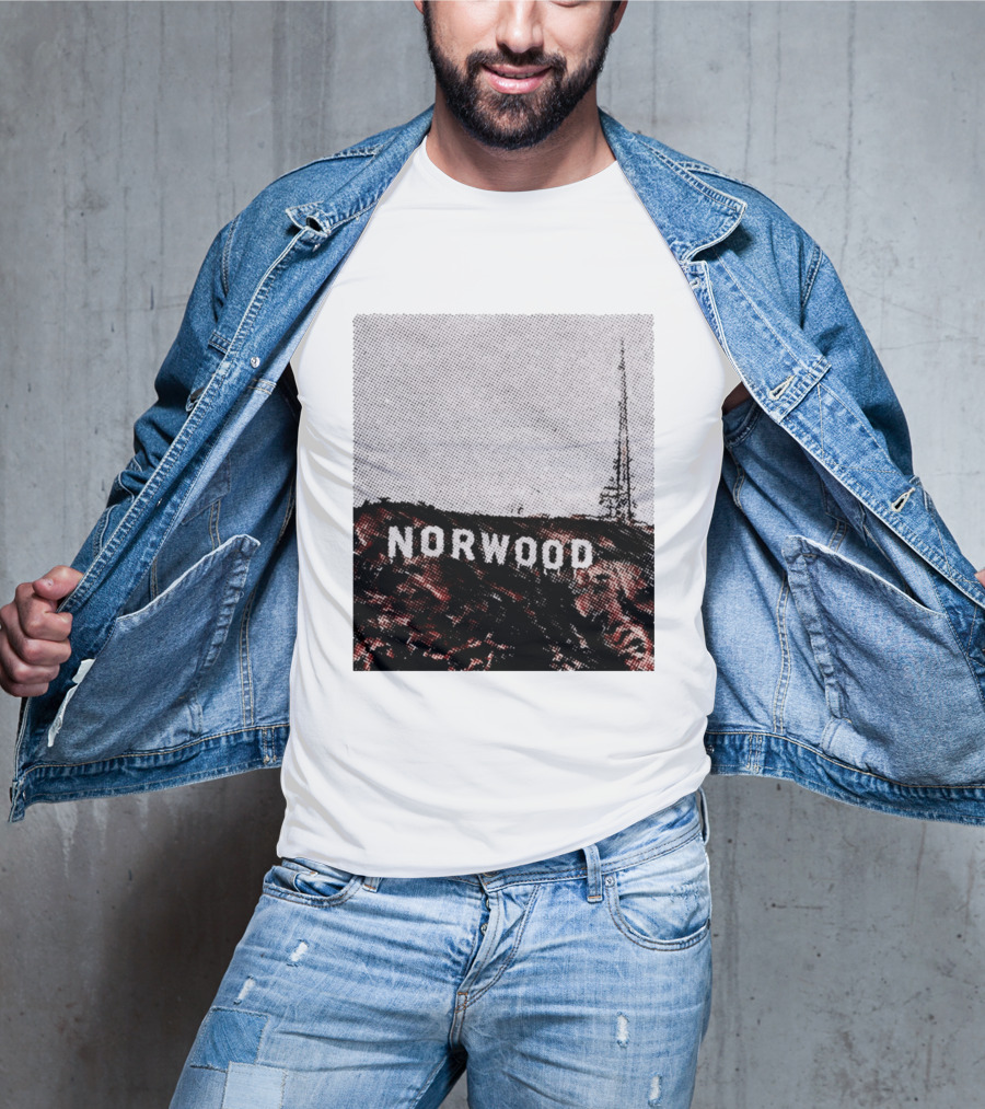 Norwood Hills Sign Parody Hollywood Hills T-Shirt