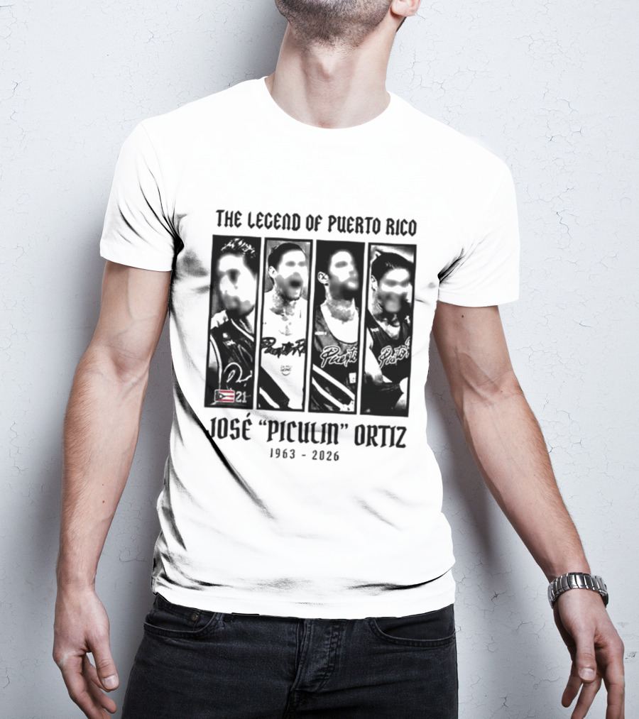 The Legend Of Puerto Rico José "Piculín" Ortiz 1963 2026 T-Shirt
