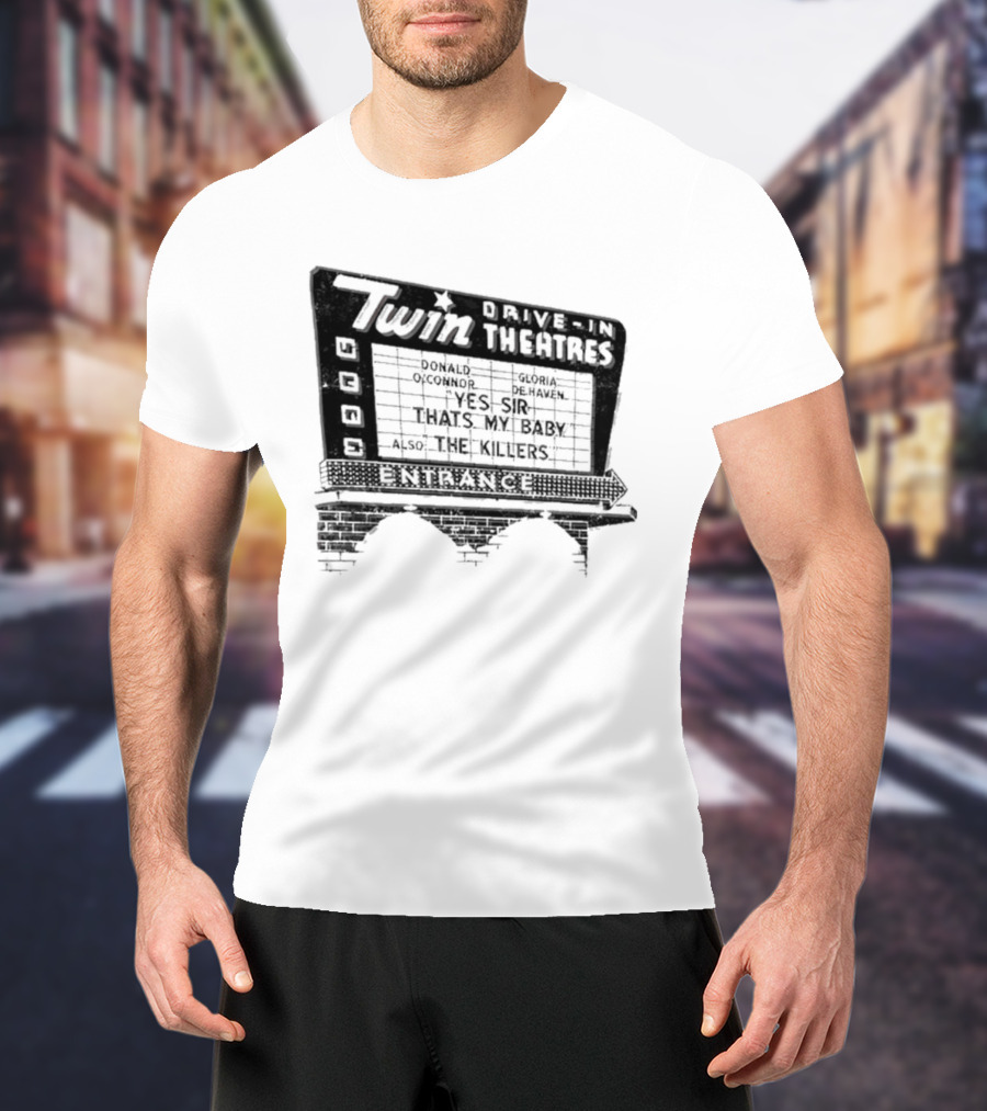 Twin Drive In Theatres Norwood Ohio Vintage Marquee Sign T-Shirt