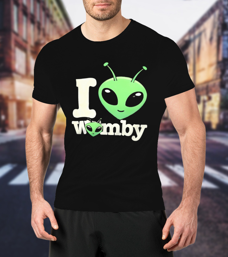 I Love Womby Aliens Victor Wembanyama San Antonio Spurs Basketball T-Shirt