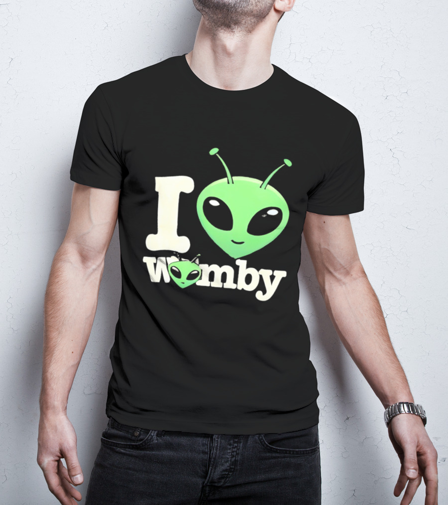 I Love Womby Aliens Victor Wembanyama San Antonio Spurs Basketball T-Shirt