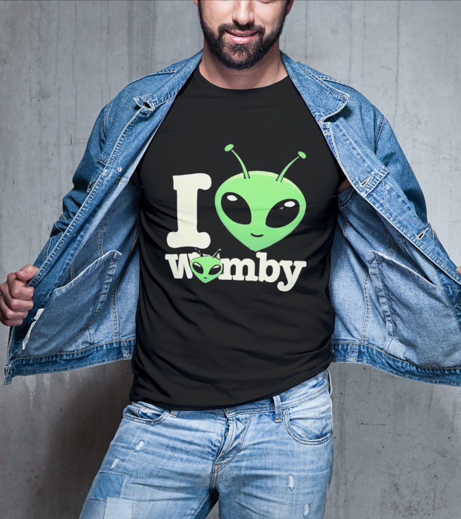 I Love Womby Aliens Victor Wembanyama San Antonio Spurs Basketball T-Shirt