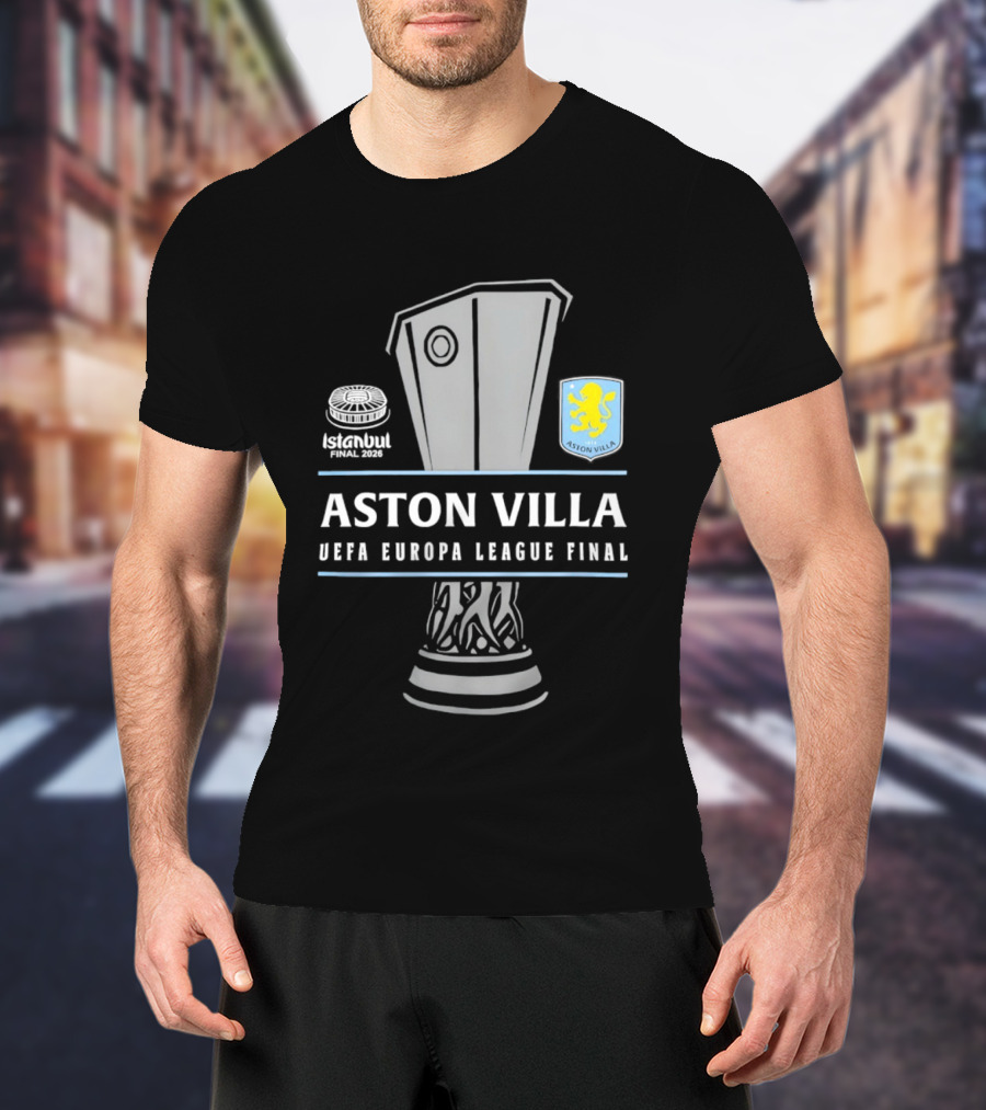 Aston Villa UEFA Europa League Final Trophy 2026 T-Shirt