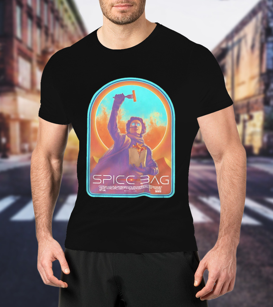 Dune Spice Bag Sci Fi Parody Pop Culture T-Shirt