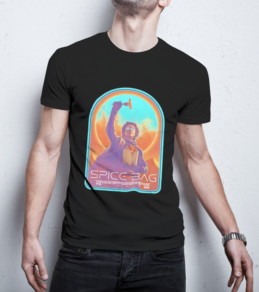 Dune Spice Bag Sci Fi Parody Pop Culture T-Shirt